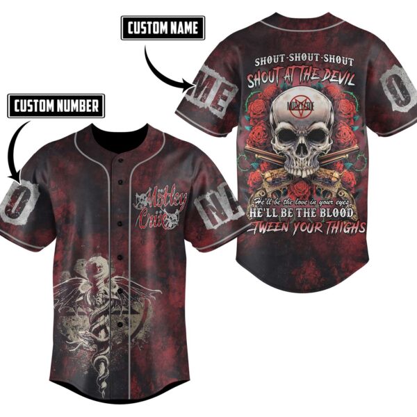Motley Crue Baseball Jersey For Men Women And Kids Gift for Fans