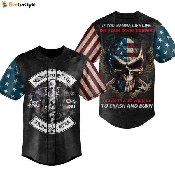 Motley Crue Baseball Jersey For Men Women And Kids Gift for Fans