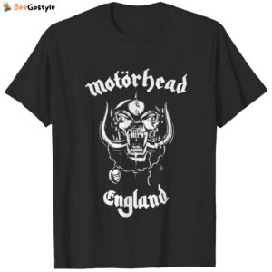 Motorhead England Crossed Swords Classic Rock T Shirt - Official Band Merchandise