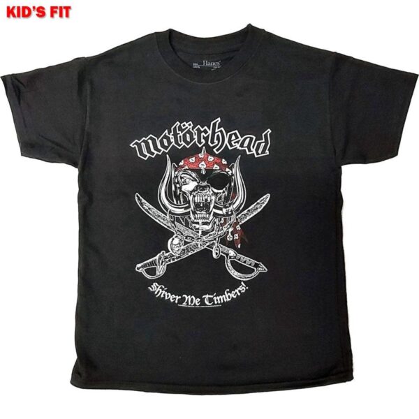 Motorhead Kids Tee: Shiver Me Timbers – Trendy Pirate-themed Shirt for Children