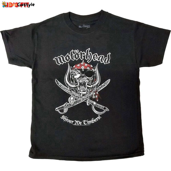 Motorhead Kids Tee: Shiver Me Timbers – Trendy Pirate-themed Shirt for Children