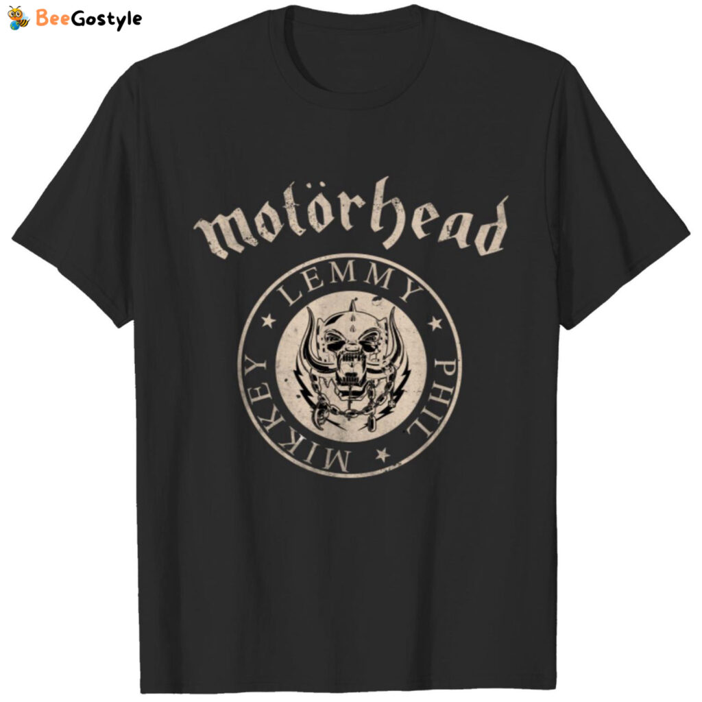 Official Motorhead Lemmy Kilmister Phil Mikkey Tee – Men s Unisex T-Shirt