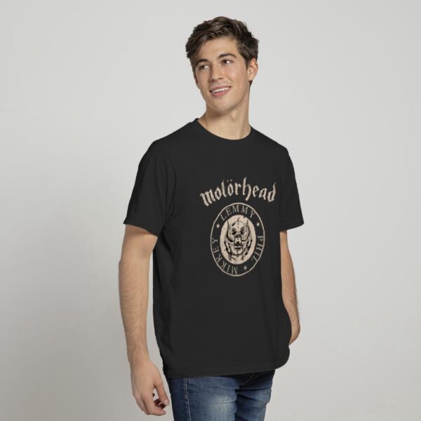 Official Motorhead Lemmy Kilmister Phil Mikkey Tee – Men s Unisex T-Shirt