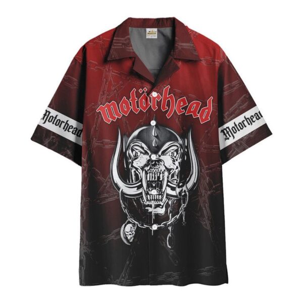 Official Motorhead Logo Hawaiian Beach Shirt – Rock & Roll Style!