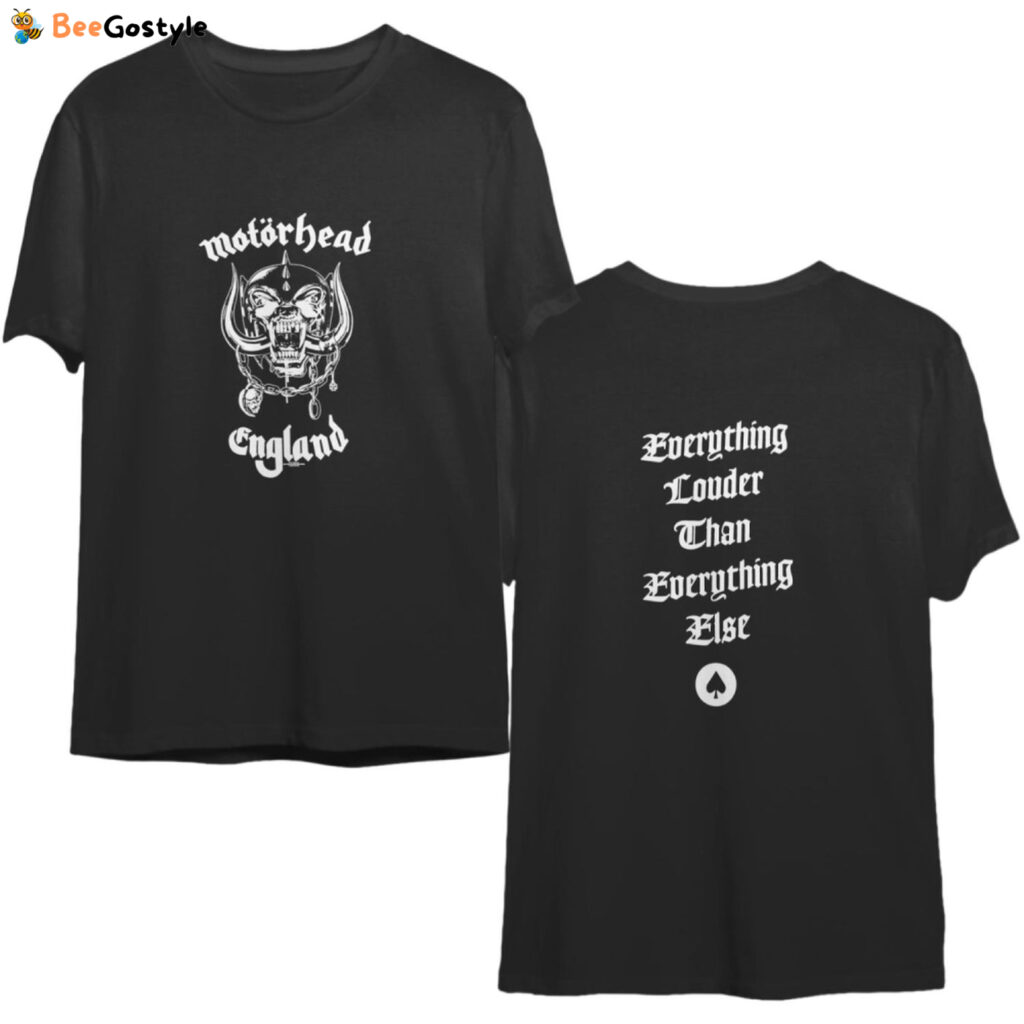 Motorhead England Thrash Metal T-Shirt: Official Merchandise for Fans