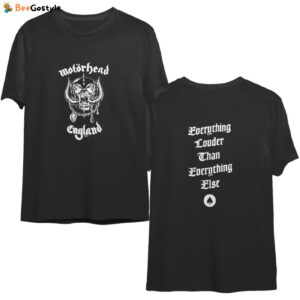 Motorhead England Thrash Metal T-Shirt: Official Merchandise for Fans
