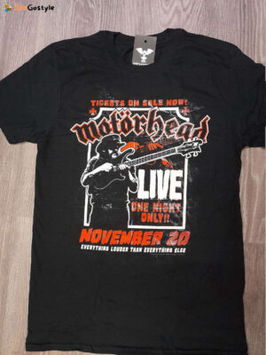 Official Motorhead Live Tee Shirt - Thrash Metal Merchandise - Metalhead T-Shirt