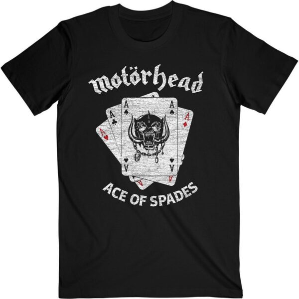 Motorhead T-Shirt – Flat War Pig Aces: Rock-inspired Tee for Hardcore Fans