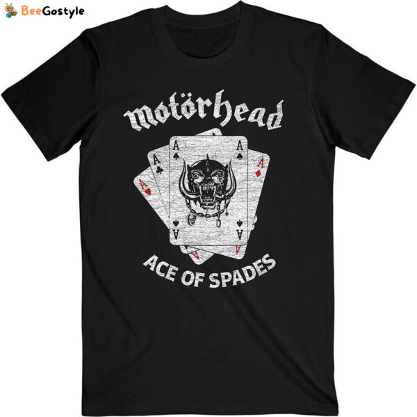 Motorhead T-Shirt: Flat War Pig Aces – Rock Out in Style!