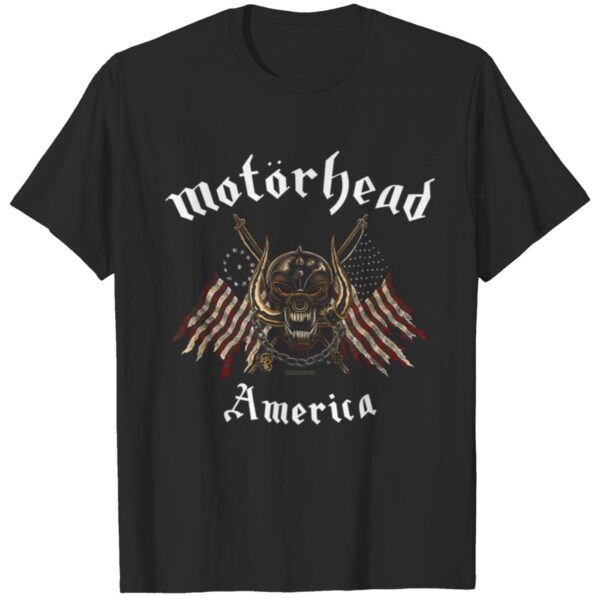 Motorhead America T-Shirt GM-Motorhead Graphic Tee for Men