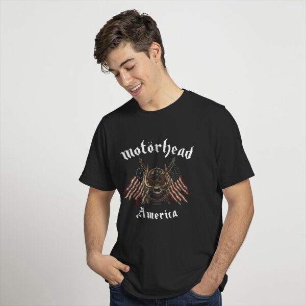 Motorhead America T-Shirt GM-Motorhead Graphic Tee for Men