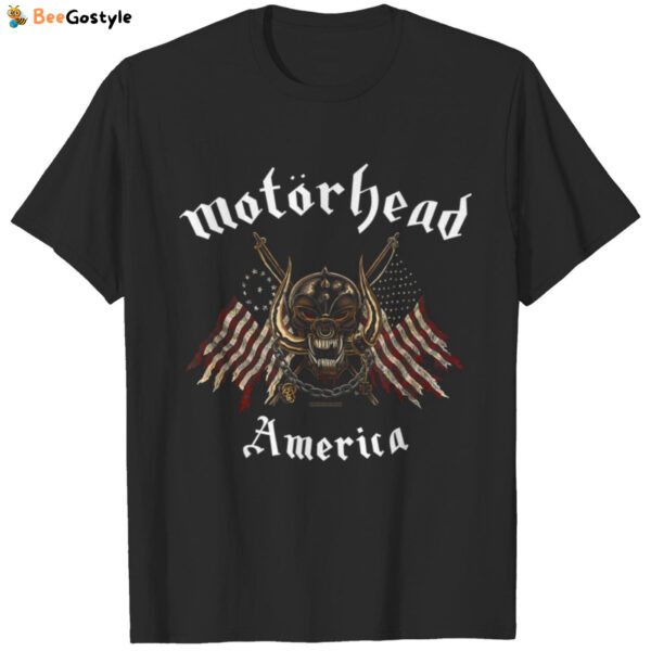 Motorhead America T-Shirt GM-Motorhead Graphic Tee for Men