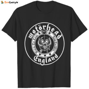 Motorhead England Tshirt with Burn Out Finish - Rock Your Style!