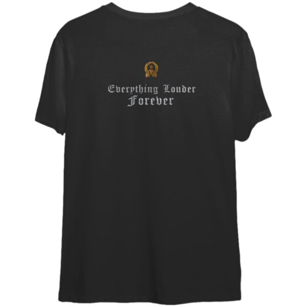 Motorhead Unisex T-Shirt: Everything Louder Forever – Back Print Design