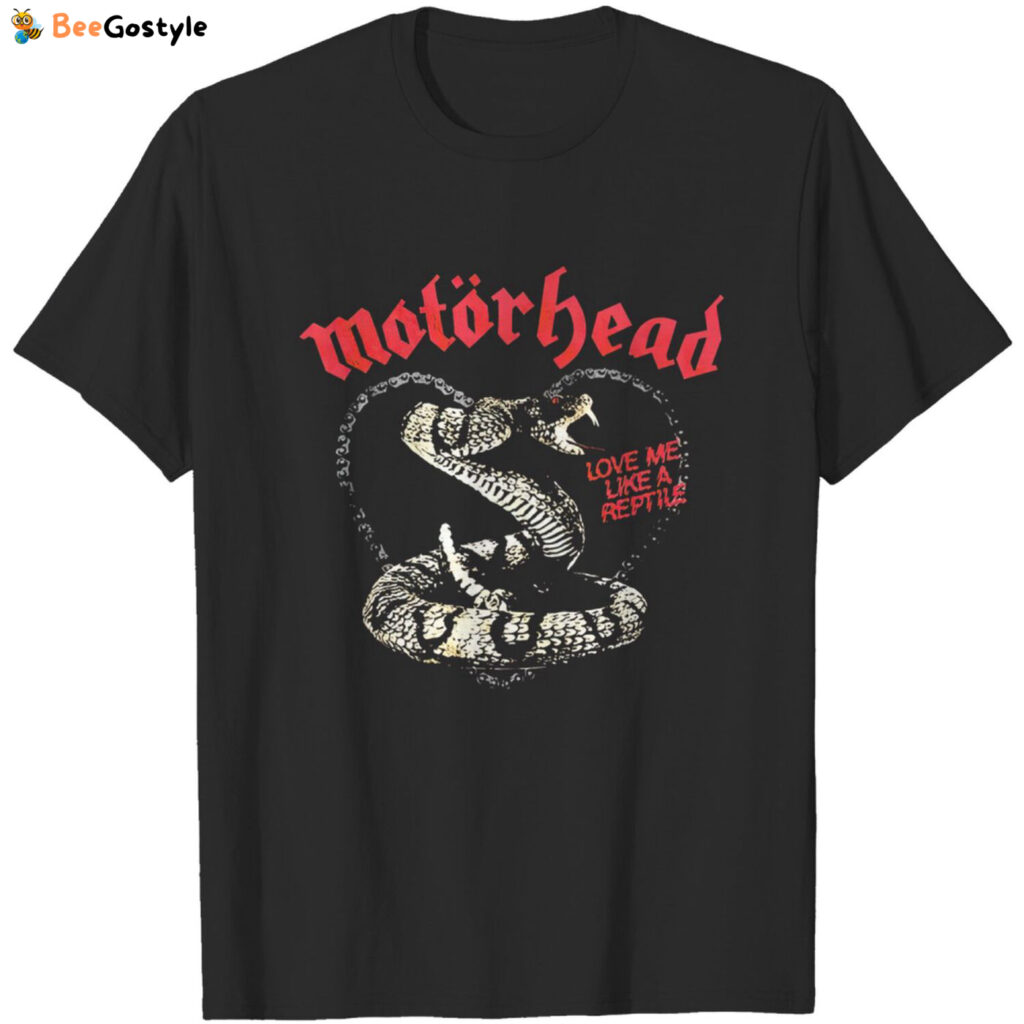 Motorhead Love Me Like A Reptile Unisex T-Shirt – Rock Band Tee Motorhead Love Me Like A Reptile Unisex T-Shirt – Rock Band Tee