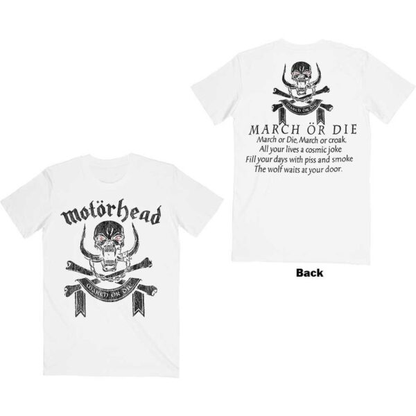 March or Die Motorhead Unisex T-Shirt: Rock-Inspired T-Shirt Hoodie Sweatshirt for Music Fans