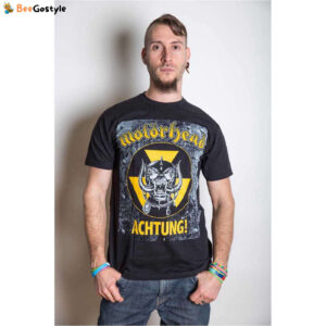 Motorhead Unisex Tee: Achtung! - Rock Band T-Shirt for Men and Women