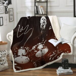 Music Metallica Lars – Music Legends Art For Fans Sherpa Fleece Blanket 1