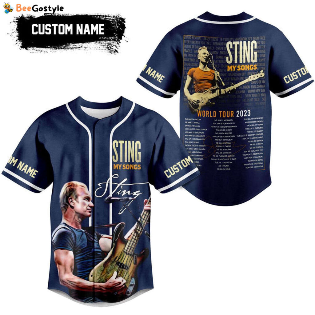 My Songs Sting Baseball Jersey For Men Women And Kids Gift for Fans My Songs Sting Baseball Jersey For Men Women And Kids Gift for Fans