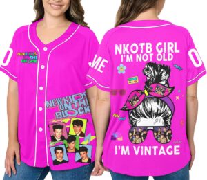 New Kids On The Block Baseball Jersey For Men Women And Kids Gift 1