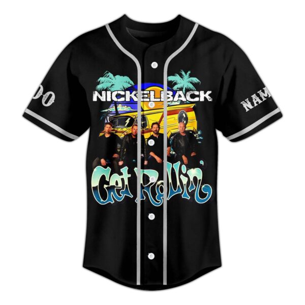 Nickelback Get Rollin Baseball Jersey For Men Women And Kids Gift for Fans