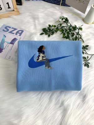 Nike SZA With New Balances Embroidered Crewneck T-Shirt, Sweatshirt for Fans