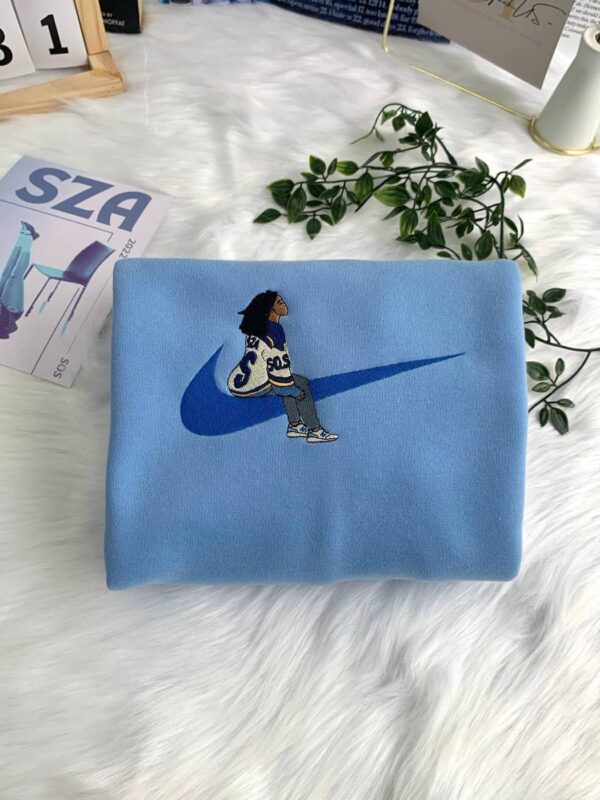 Nike SZA With New Balances Embroidered Crewneck T-Shirt, Sweatshirt for Fans
