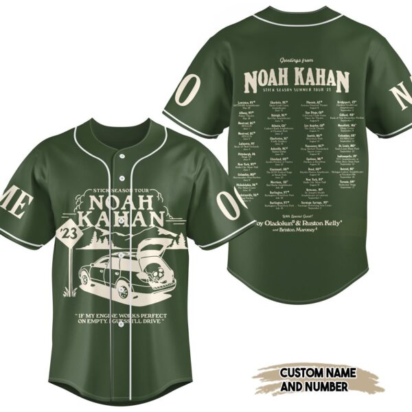 Noah Kahan Baseball Jersey For Men Women And Kids Gift for Fans