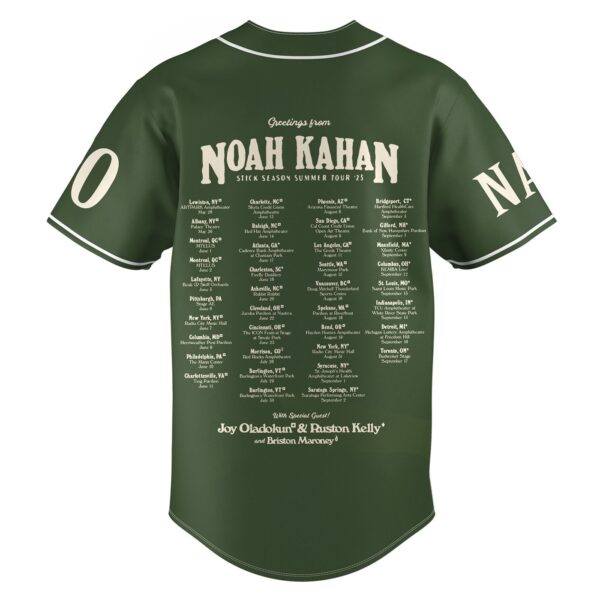 Noah Kahan Baseball Jersey For Men Women And Kids Gift for Fans
