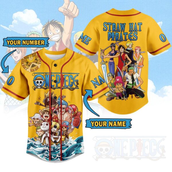 One Piece Baseball Jersey For Men Women And Kids Gift for Fans