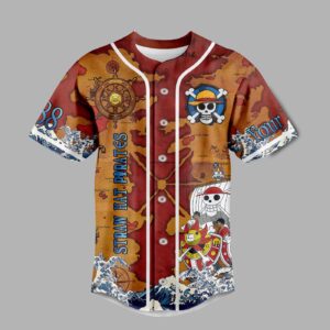 One Piece Straw Hat Pirates Baseball Jersey For Men Women And Kids Gift 1