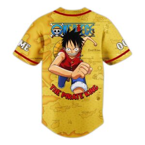 One Piece The Pirate King Baseball Jersey For Men Women And Kids Gift 1