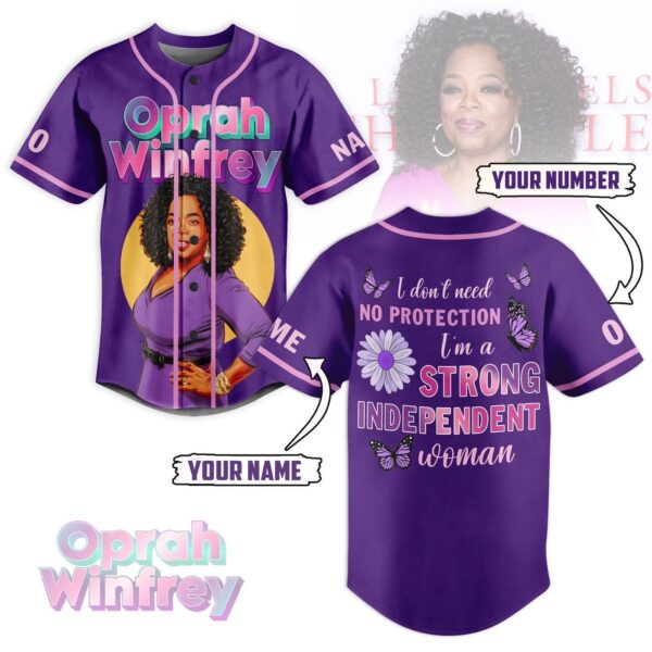 Oprah Winfrey Baseball Jersey For Men Women And Kids Gift for Fans