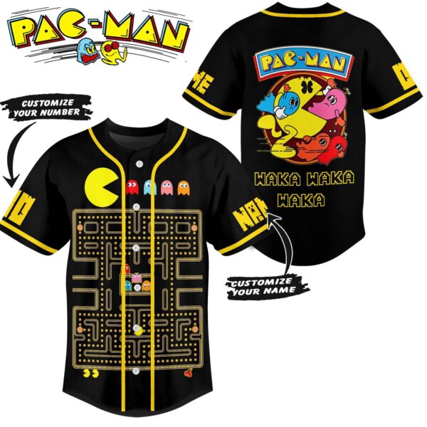 Pac-Man Baseball Jersey For Men Women And Kids Gift for Fans