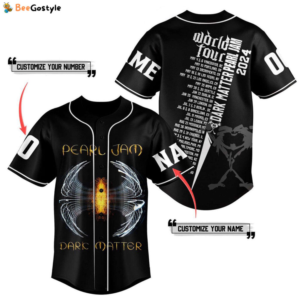 Pearl Jam Dark Matter Baseball Jersey For Men Women And Kids Gift Pearl Jam Dark Matter Baseball Jersey For Men Women And Kids Gift