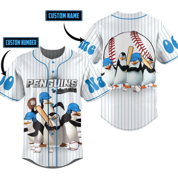 Penguins Of Madagascar Baseball Jersey For Men Women And Kids Gift
