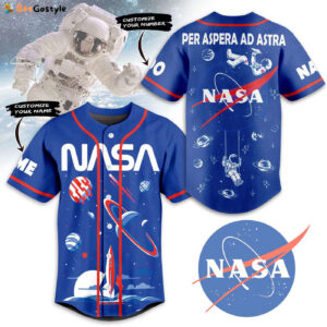 Per Aspera ad Astra Nasa Baseball Jersey For Men Women And Kids Gift