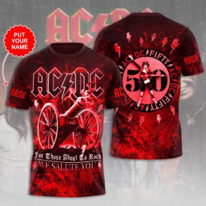 Personalized AC/DC 3D T-Shirt – Gift  for Men Women