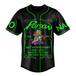 Poison Gift for Fansth Anniversary Baseball Jersey For Men Women And Kids Gift for Fans 1