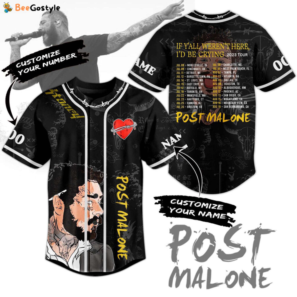Post Malone Baseball Jersey For Men Women And Kids Gift Post Malone Baseball Jersey For Men Women And Kids Gift