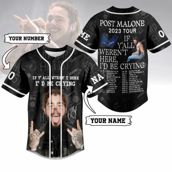 Post Malone Baseball Jersey For Men Women And Kids Gift