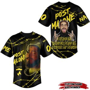 Post Malone Baseball Jersey For Men Women And Kids Gift for Fans 1