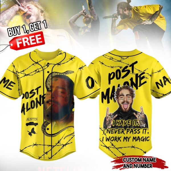 Post Malone Baseball Jersey For Men Women And Kids Gift for Fans