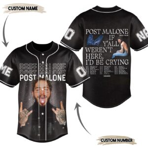 Post Malone Baseball Jersey For Men Women And Kids Gift for Fans 3