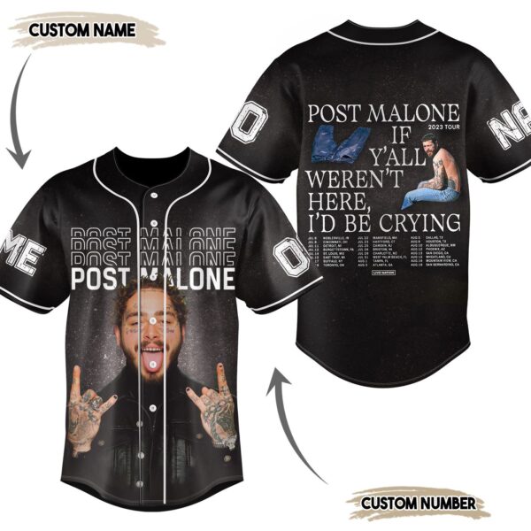Post Malone Baseball Jersey For Men Women And Kids Gift for Fans