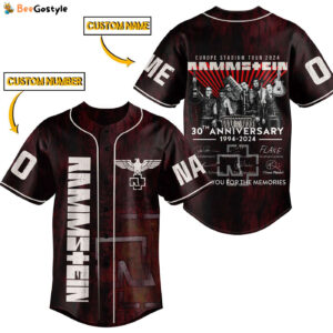 Rammstein Baseball Jersey For Men Women And Kids Gift