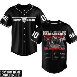 Rammstein Baseball Jersey For Men Women And Kids Gift for Fans 3