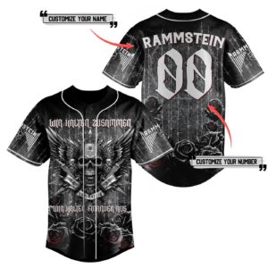 Rammstein Baseball Jersey For Men Women And Kids Gift for Fans 3