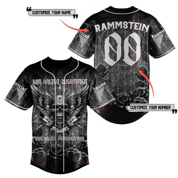 Rammstein Baseball Jersey For Men Women And Kids Gift for Fans