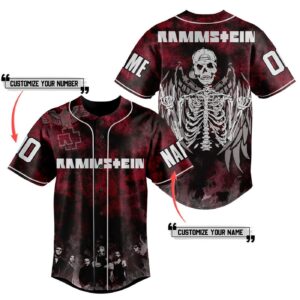 Rammstein Baseball Jersey For Men Women And Kids Gift for Fans 1